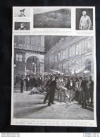 Attentato Contro Re Alfonso XIII Di Spagna, Rue De Rohan, Parigi Stampa Del 1905 - Autres & Non Classés