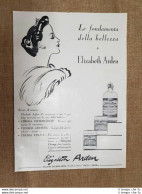 Pubblicità Del 1937 Cosmetici Elisabeth Arden Le Fondamenta Della Bellezza - Autres & Non Classés