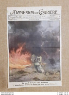 Copertina La Domenica Del Corriere 30 Novembre 1941 Marmarica Lanciafiamme WW2 - Autres & Non Classés