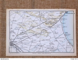 Mappa O Carta Geografica Del 1962 Foggia, Manfredonia, Etc Puglia - Cartes Géographiques