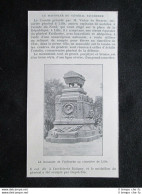 Il Mausoleo Del Generale Francese Louis Faidherbe Stampa Del 1903 - Autres & Non Classés