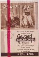 Pub Reclame - Film Gevaert Panchromosa - Orig. Knipsel Coupure Tijdschrift Magazine - 1937 - Publicités