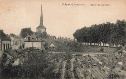 FRANCE - Sully Sur Loire (Loiret) - Vue Sur L'église St Germain - Vue Générale - Carte Postale Ancienne - Sully Sur Loire