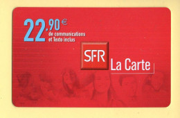 Carte Prépayée : SFR (CEGETEL) La Carte / 22,90 E - Altri & Non Classificati