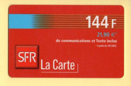 Carte Prépayée : SFR (CEGETEL) La Carte / 144 F (21,90 E) - Autres & Non Classés