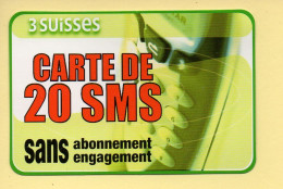 Carte Prépayée : 20 SMS / 3 SUISSES / SPECIMEN - Altri & Non Classificati