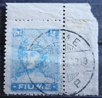 WOMANS HEAD-2 C -POSTMARK FIUME-ITALY-YUGOSLAVIA-CROATIA-1919 - Croazia