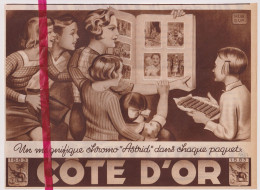 Pub Reclame - Chocolat Cote D'Or Chocolade , Illustr Hubert Dupont - Orig. Knipsel Coupure Tijdschrift Magazine - 1937 - Publicités