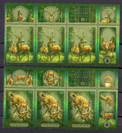 LATVIA 2006 FAUNA. LYNX. DEER. 6v** - Roofkatten