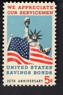 2006882879 1966 SCOTT 1320a (XX) POSTFRIS MINT NEVER HINGED - SAVING BONDS - SERVICEMEN TAGGED - Nuovi