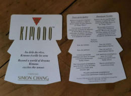 Carte Simon Chang Kimono - Profumeria Moderna (a Partire Dal 1961)