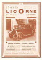 Automobiles - Autres - L'automobile Et La Publicité Au Début Du Siècle - La 6 8 CV Licorne - Carte Neuve - CPM - Voir Sc - Advertising
