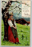 39173802 - Frau In Tracht  Verlag Erika 1058 AK - Kley