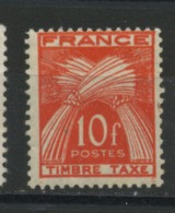 FRANCE - TAXE  - N° Yvert 86 ** - 1859-1959 Mint/hinged