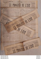 LE PROGRES DE L'EST LOT DE 4 JOURNAUX NANCY DU 01 AU 04 MAI 1897 LOT N°5 - 1850 - 1899