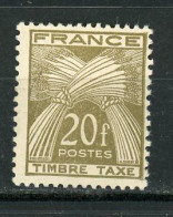 FRANCE - TAXE N° Yt 87 * - 1859-1959 Nuovi