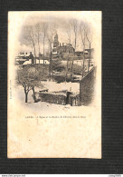 53 - ERNÉE - L'Église Et Le Moulin Du Château Sous La Neige 1902 - Ernee