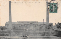 PIERRELAYE (Val-d'Oise) - L'Usine De La Ville De Paris - Voyagé 1910 (2 Scans) Domaine Ksar Tifi, Medjez-el-Bab, Tunisie - Pierrelaye