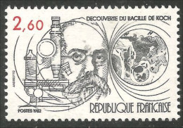 352 France Yv 2246 Bacille Tuberculose Tuberculosis Robert Koch MNH ** Neuf SC (2246-1b) - Malattie