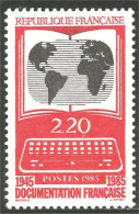 353 France Yv 2391 Documentation Carte Monde World Map Livre Book MNH ** Neuf SC (2391-1b) - Aardrijkskunde