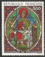 353 France Yv 2363 Vitrail Cathédrale Strasbourg Cathedral Stained Glass MNH ** Neuf SC (2363-1b) - Kirchen U. Kathedralen