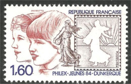 353 France Yv 2308 Phillex Jeunes 84 Enfants Children Semeuse Sower MNH ** Neuf SC (2308-1d) - Otros & Sin Clasificación