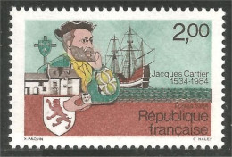 353 France Yv 2307 Jacques Cartier Voyage Canada MNH ** Neuf SC (2307-1b) - Emissions Communes