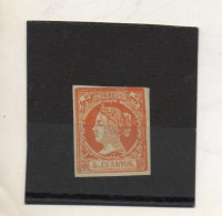 ESPAGNE  4 C;    1860-61  Neuf Sans Gomme - Unused Stamps