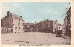 FRANCE - Gourgé - Place De L'église - Carte Postale Ancienne - Sonstige & Ohne Zuordnung