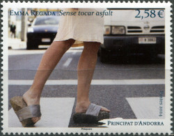 Andorra [Fr.] 2024. "Without Touching Asphalt", By Emma Regada (MNH OG) Stamp - Ungebraucht