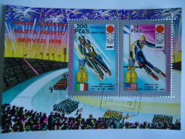 GUINEA ECUATORIAL  USED  SHEET OLYMPIC GAMES SAPPORO 72 - Invierno 1972: Sapporo