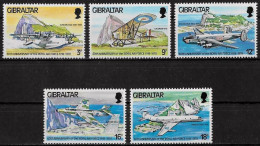 GIBRALTAR - AVIATION - N° 379 A 383 - NEUF** MNH - Aerei