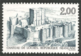 354 France Yv 2402 Chateau Loches Castle Schloss Castello MNH ** Neuf SC (2402-1b) - Châteaux