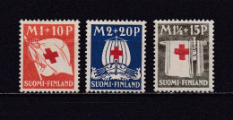 FINLANDE 1930 TIMBRE N°156/58 NEUF AVEC CHARNIERE CROIX-ROUGE - Ongebruikt