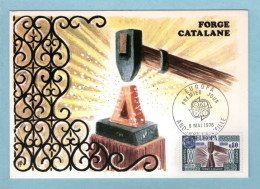 Carte Maximum Andorre 1976 - Europa 1976  - YT 253 - Forge Catalane - Cartoline Maximum
