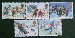 Natale Weihnachten Xmas Noel Kerst (Mi 1300-1304) 1990 Used Gebruikt Oblitere ENGLAND GRANDE-BRETAGNE GB GREAT BRITAIN - Gebruikt