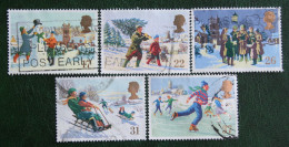 Natale Weihnachten Xmas Noel Kerst (Mi 1300-1304) 1990 Used Gebruikt Oblitere ENGLAND GRANDE-BRETAGNE GB GREAT BRITAIN - Used Stamps