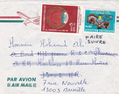 Madagascar-Devant De Lettre Destinée à Marseille-13 (France)..jolis Timbres ............ - Madagaskar (1960-...)