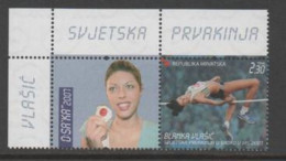 Croatia 2007, Michel 647, MNH, B. Vlasic High Jump World Champion, Athletics, Stamp+vignette - Leichtathletik