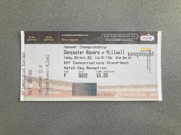 Doncaster Rovers V Millwall 2011-12 Match Ticket - Eintrittskarten