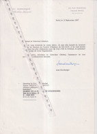 ACADEMIE FRANCAISE Lettre Avec Autographe JEAN HAMBURGER - Ecrivains