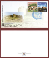 Artsakh 2017 FDC "Europa.Monasteries "Amaras" (IV Century)and "Mayraberd" (XVIII AD)" Quality:100% - Armenien