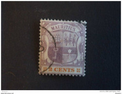 Mauritius Maurice 1895-97 Armoiries Wapenschild Bateau Boot Yv 87 O - Mauritius (...-1967)