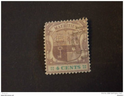 Mauritius Maurice 1895-97 Armoiries Wapenschild Bateau Boot Yv 89 O - Maurice (...-1967)