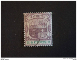 Mauritius Maurice 1895-97 Armoiries Wapenschild Bateau Boot Yv 89 O - Mauritius (...-1967)