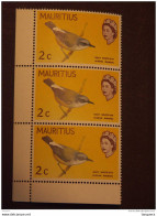 Mauritius Maurice 1965-67 Oiseau Manioc Vogels 3x Yv 266 MNH ** - Mauritius (1968-...)