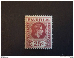 Mauritius Maurice 1938 George VI Yv 208 MH * Trace De Charnière - Mauritius (...-1967)