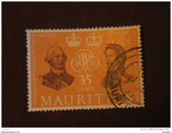 Mauritius Maurice 1961 Sexquicentenaire De La Poste Locale George III Elizabeth II Yv 258 O - Maurice (...-1967)