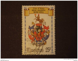Mauritius Maurice 1981 Armoiries Des Villes Wapenschild Beau-Bassin/Rose Hill Yv 523 O - Mauritius (1968-...)