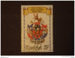 Mauritius Maurice 1981 Armoiries Des Villes Wapenschild Beau-Bassin/Rose Hill Yv 523 O - Mauricio (1968-...)